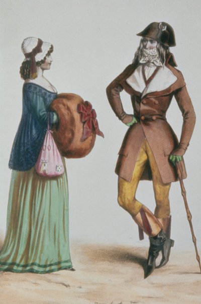 「素晴らしくて素晴らしい」1775年頃（カラー彫刻） 作： French School